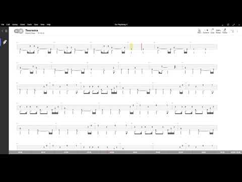Teorema ( Marco Ferradini ) ,Tablatura e base Senza Basso - Backing bass track - NO BASS