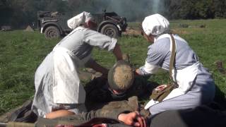 preview picture of video 'Lockport 2014 WW2 Battle German Medical Station'
