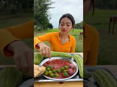 Eating green lemon with chili salt #eating #food #mukbang #shortvideo #shorts