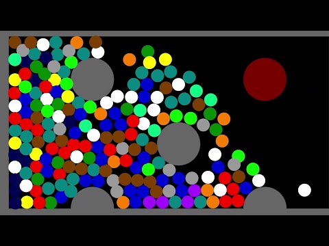 PROLIFERATION RACE - Who will survive  ! #3 - Marble Race Algodoo