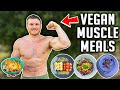 Full Day Of Vegan Eating For Muscle | NEW GYM & HIGH PROTEIN MEALS!