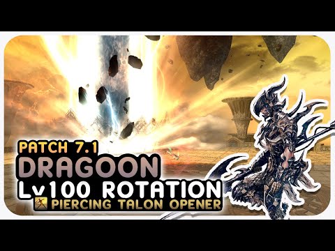 DRAGOON Level 100 Piercing Talon Opener Rotation Showcase | 2.50s | 2 Mins | Dawntrail Patch 7.1