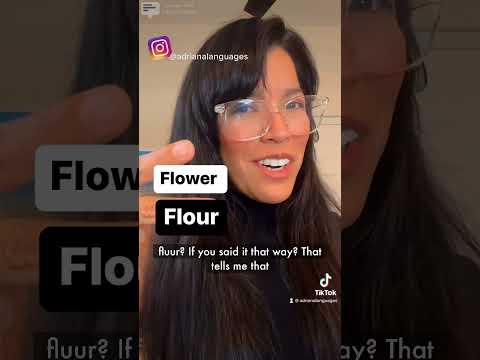 Flower vs. flour pronunciation #english #languages #ingles