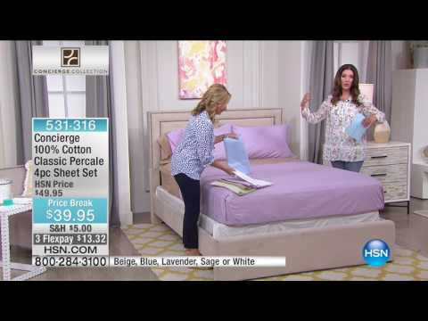 HSN | Concierge Collection Bedding 05.30.2017 - 06 AM