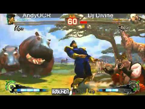 SSF4 AE: AndyOCR (Dictator) vs Dj Divine (Juri/Rufus) - levelup (Round One Arcade)