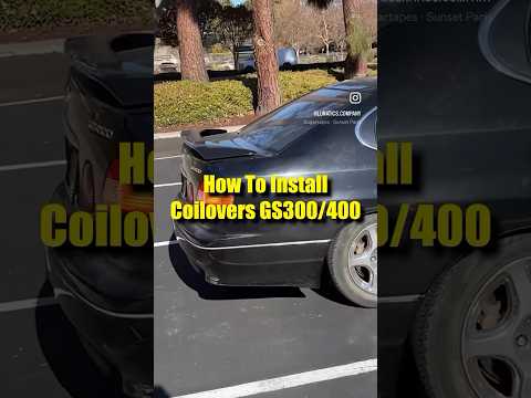 Here’s how I installed coilovers on a Lexus GS!