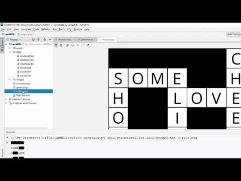 Harvard's CS50AI Crossword Demo (Week 3 -  Optimization)
