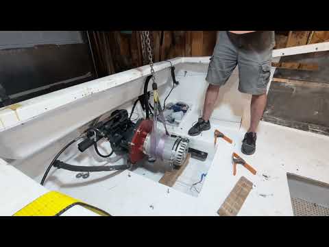 Motor is in the boat! EV Boat Conversion. Episode 8.