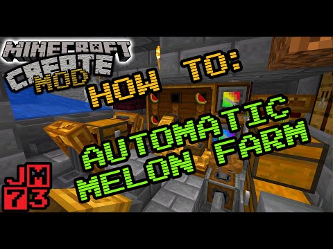 Auto-Assembling Melon Farm! Minecraft Create Mod Ep.6