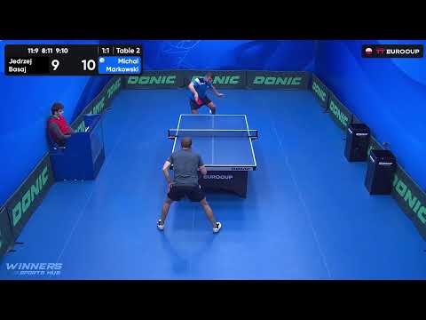 13:40 Jedrzej Basaj 1 : 3 Michal Markowski 02.11.2023 | TT Euro.Cup Poland Master.