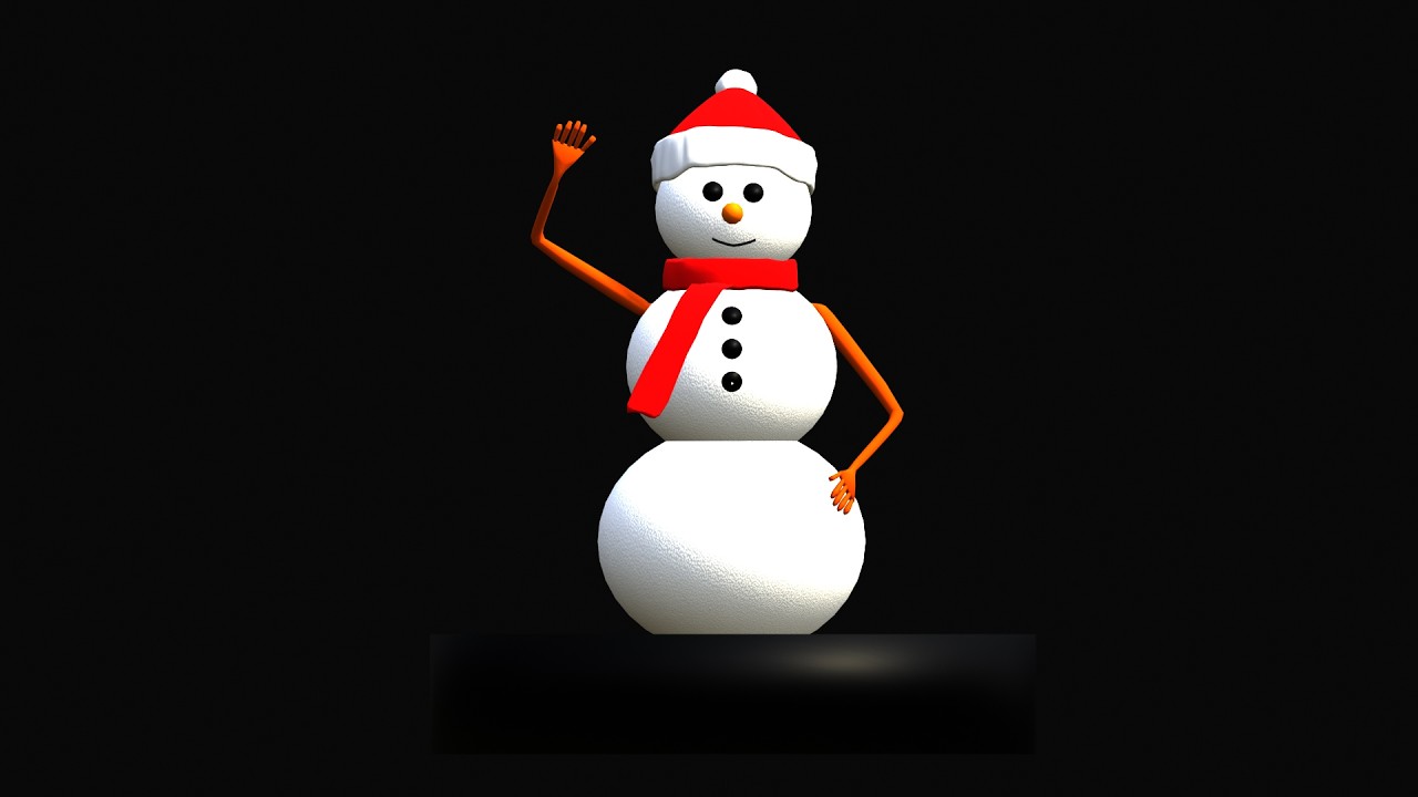 Snowman JFAndAg 3D Model