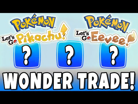 How To WONDER TRADE In Pokemon Let's Go Pikachu and Let's Go Eevee! Find Random People To Trade With