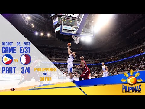 Philippines vs Qatar | FIBA Asia Cup 2013 | Part 3/4