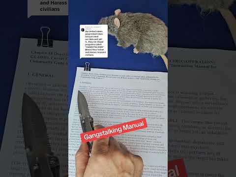Gangstalking Manual #gangstalkers