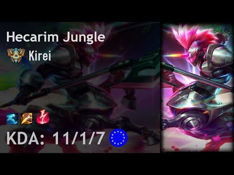 Hecarim Jungle vs Sejuani - Kirei - EUW Challenger Patch 8.2