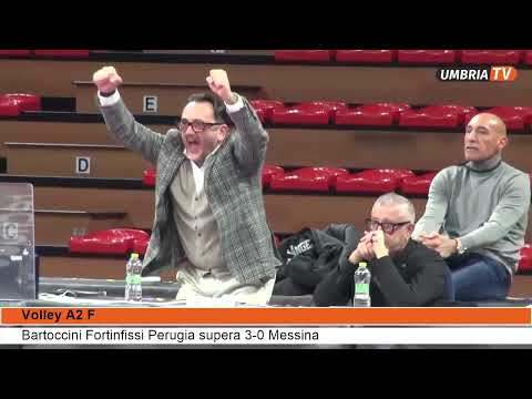 Bartoccini Fortinfissi Perugia supera 3 0 Messina  da  Umbria TV