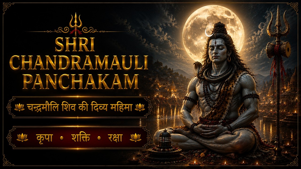 Chant This Beautiful Shiva Hymn for Blessings | Shri Chandramauli Panchakam