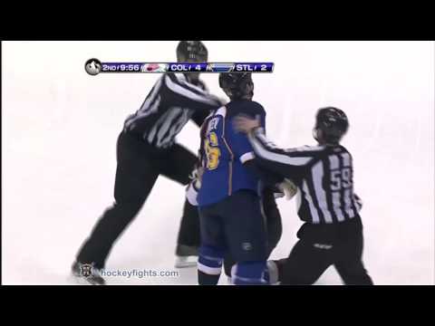 Matt Hendricks vs B.J. Crombeen Mar 16, 2010