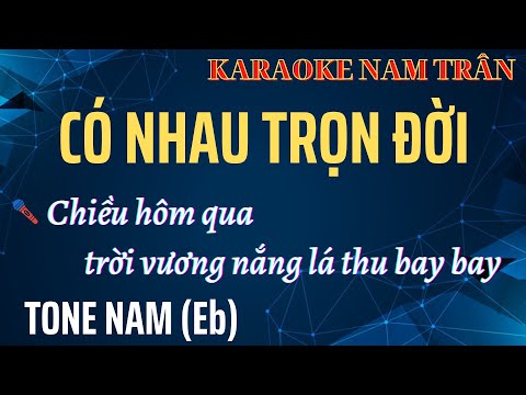 Karaoke Có Nhau Trọn Đời Tone Nam | Nam Trân