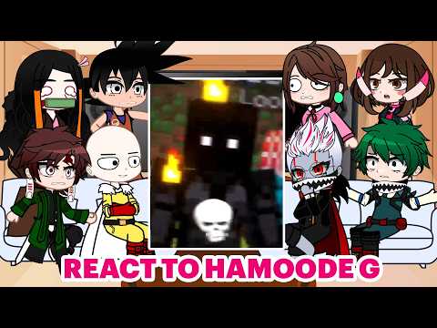 Anime Characters React To HamoodeG || Gacha reacts to Minecraft + INVINCIBLE + AJ