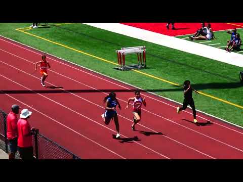 Girls 100m Prelims 1 TimeSpann Middle School Meet #2 - Cardinal Gibbons HS April 16, 2022