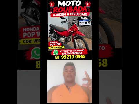 moto foi roubada na noite de ontem na cidade de Xexéu PE 02/10/2026#noticias