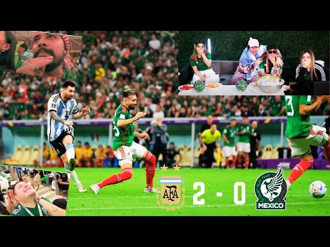 Reacciones de stremers, youtubers e hinchas mexicanos a Argentina 2-0 México