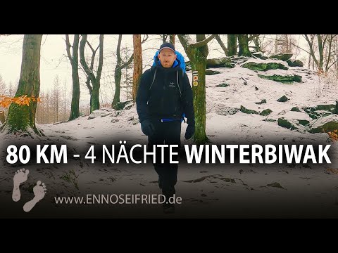 4 Nächte Winterbiwak auf dem Oberlausitzer Bergweg - 80 km Fernwanderung im Winter