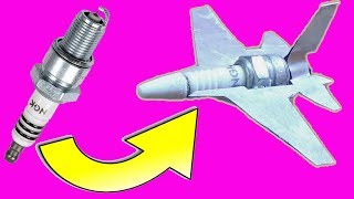 Download lagu Ide Kreatif Dari Busi Motor Bekas Jadi Pesawat Terbang Miniatur mp3