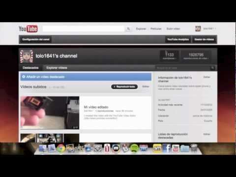 Edición en YouTube
