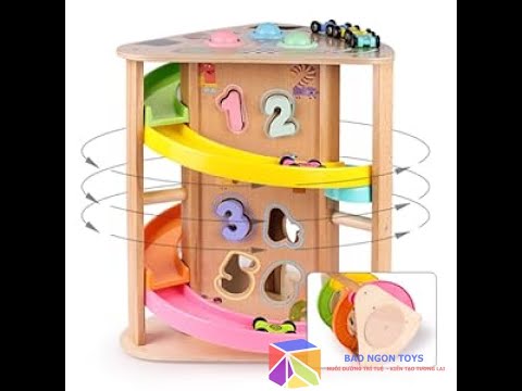  Đồ Chơi Lắp Ráp Tháp Đường Đua Cầu Trượt 6 Tầng giúp bé vui chơi và phát triển kỹ năng - BẢO NGÔN TOYS DG347