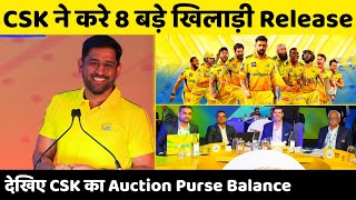 IPL 2023 - Chennai Super Kings Release 8 Big Players for the IPL 2023 Auction