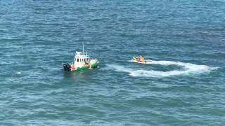 Carnival Magic Cruise ship nearly runs over jet skiers