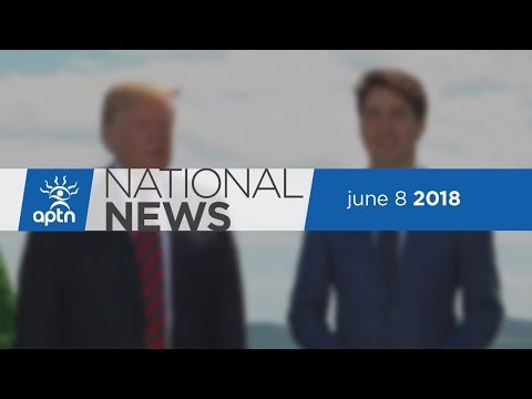 APTN National News June 8, 2018 – Protests at G7, Fatal car crash investigation, Puppy rescue