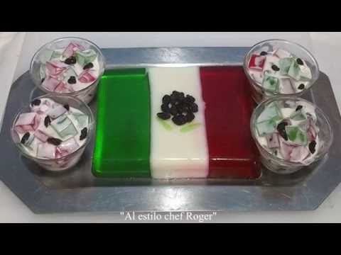 GELATINAS PATRIAS, Receta # 309, gelatina mexicana Video