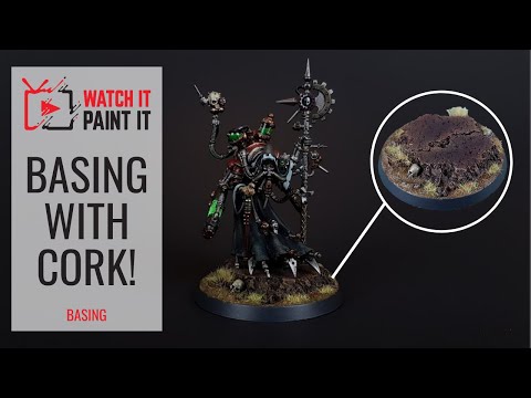 Basing with Cork - Creating a Rocky Base