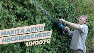 Makita Akku Heckenschere UH007G - der Benzinmotor ist abgehängt