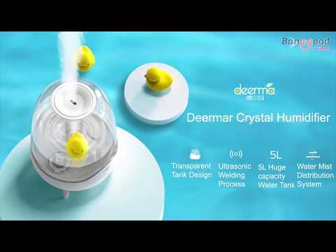 Manage dry indoor air with Deerma crystal humidifier