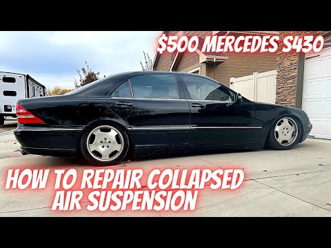 Bringing Home The CHEAPEST Mercedes S-CLASS in the USA! How To Repair Collapsed Air Suspension W220