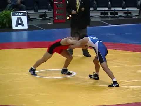 55KG Henry Cejudo (USA) vs Besik Kudukhov (RUS) - 2005 Junior World Championships