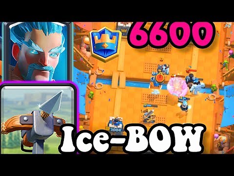 🔥Ice-Bow DECK 6600+ Gameplays 👈No Mistake = Never Lose - Clash Royale