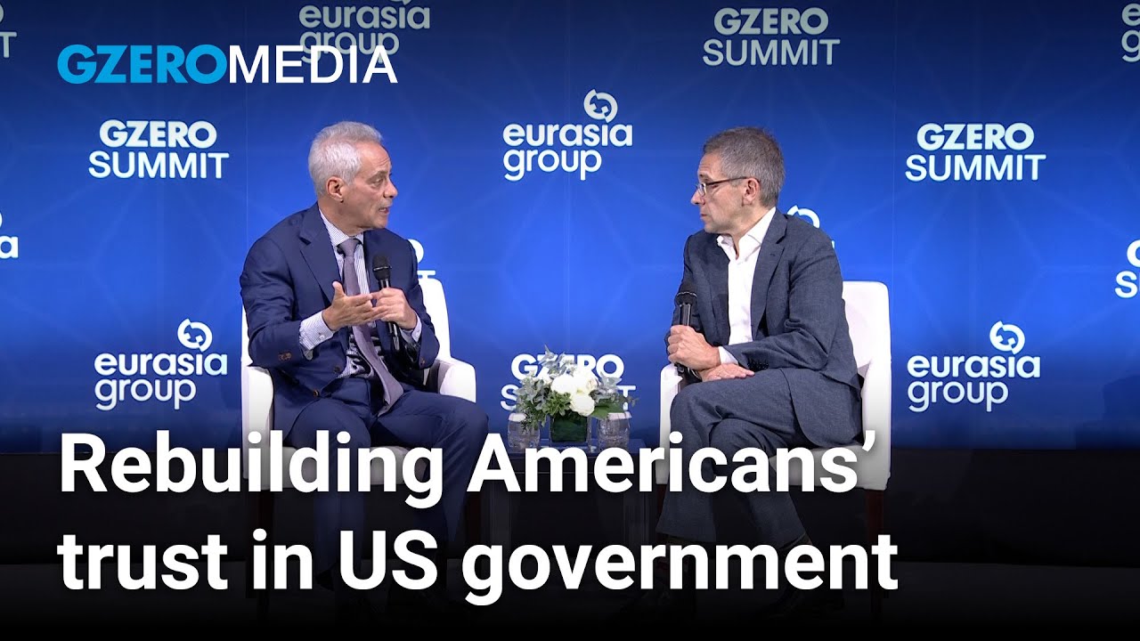 Rahm Emanuel & Ian Bremmer discuss the challenges facing US democracy | GZERO Live