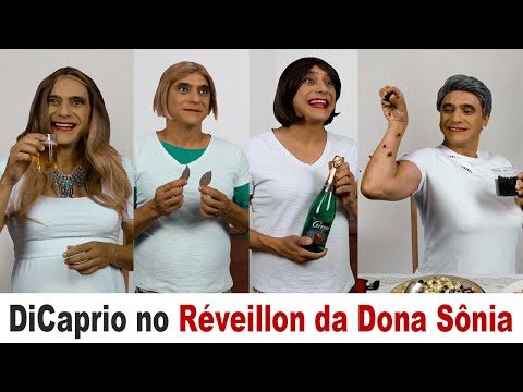 DiCaprio at Dona Sônia's New Year's Eve party.