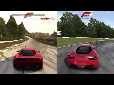 Forza Motorsport 3 vs Forza Motorsport 4 - Ferrari 458 Italia at Road Atlanta