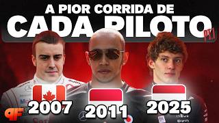 A PIOR CORRIDA DE CADA PILOTO DE 2026 (PARTE 1) - Primeira Fila F1