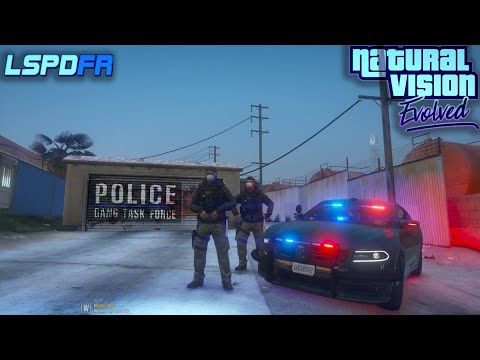 GTA 5 POLICE MOD! LSPDFR GANG UNIT (OFFICER DOWN) #NVE #GTA5