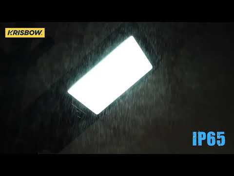 Gambar Krisbow Lampu Jalan LED Solar Integrated 18 Watt 3000 Lumen 6000K - Hitam