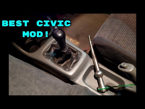 Installing B&M Short Shifter In The EK Civic! Huge Difference!!