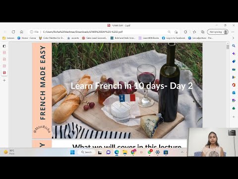 Absolute Beginner French: Learn French With Richa (DAY 2)