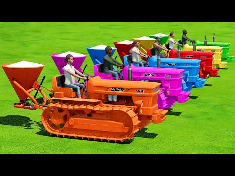 TRANSPORTING & LIME SPREADING WITH FIAT MINI TRACTORS - Farming Simulator 22